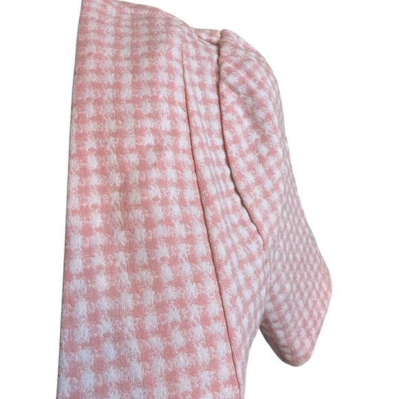 Haute Monde | Pink Gingham Cropped Blazer | Sz M - Picture 2 of 8